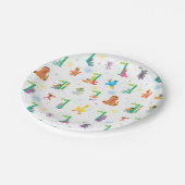 Sunny Day Sesamstraat Pattern Papieren Bordje (Gekanteld)