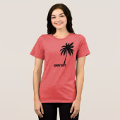 Sunny Days T-Shirt - Minimalist Palm Tree Silhouet (Voorkant volledig)