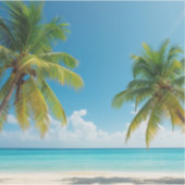 Sunny destination vibe sticker (Voorkant)