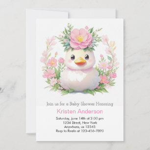 Sunny Ducklings Baby shower Kaart