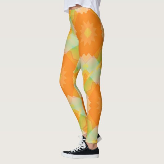 Sunny Floral Geometric Pattern Legging (Links)