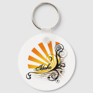 Sunny Floral Graphic Idaho Sleutelhanger