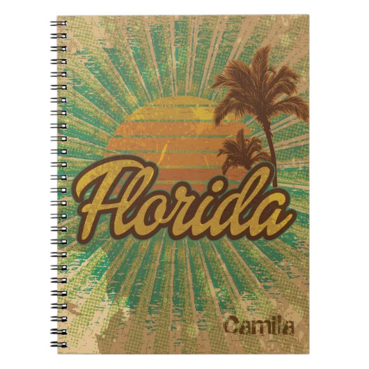  Sunny Florida, Beach Style Journal Notitieboek (Voorkant)