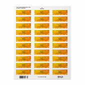 Sunny Flourish Personalized Labels : (Full Sheet)