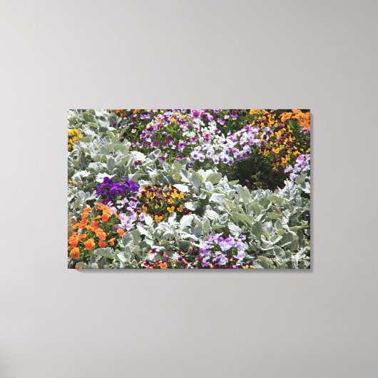 Sunny Flower Garden Canvas Afdruk (Voorkant)