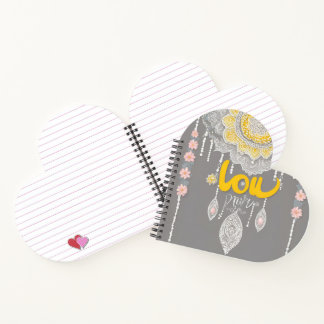 Sunny Grey Lace AI art Notitieboek