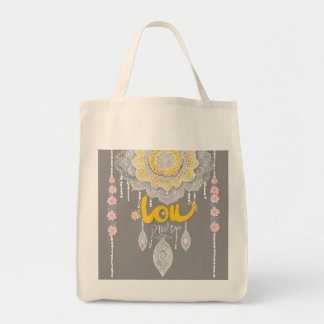 Sunny Grey Lace AI art Tote Bag