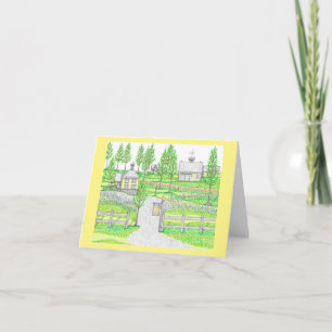 Sunny Hill Farm Cartes pour notes jaunes