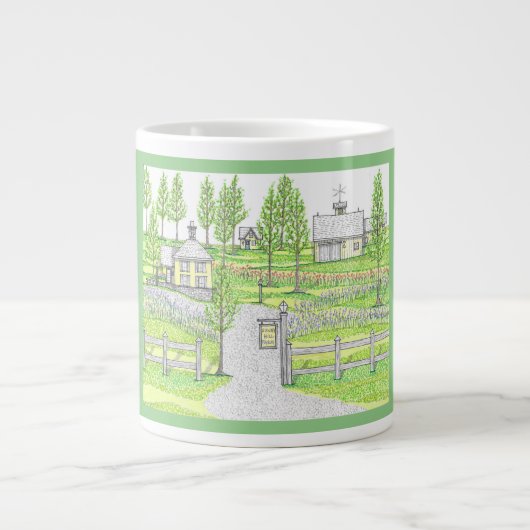Sunny Hill Farm Green Jumbo Mug (Devant)