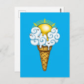 Sunny Ice Cream Briefkaart (Voorkant / Achterkant)