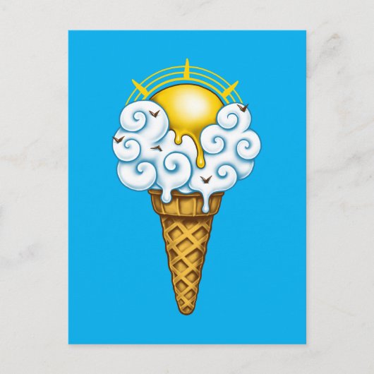 Sunny Ice Cream Briefkaart (Voorkant)