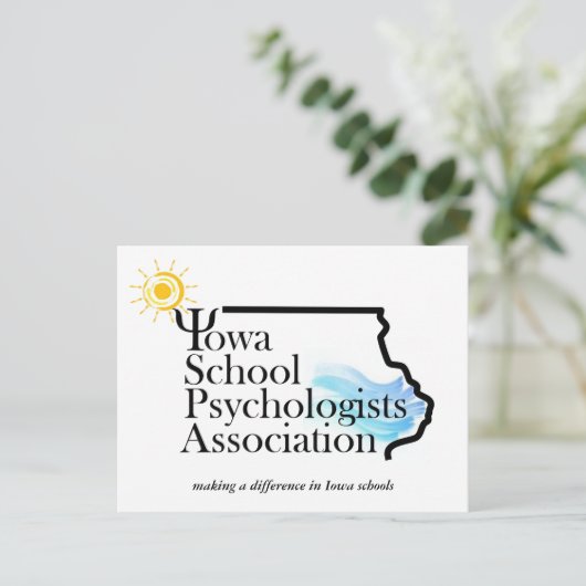 Sunny ISPA Logo Briefkaarten (Staand voorkant)