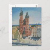 Sunny Krakow Cathedral Briefkaart (Voorkant / Achterkant)