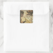 Sunny Landscape Vierkante Sticker (Tas)