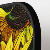 Sunny Large Sunflower Patroon Pickleball Paddle (Links Detail)