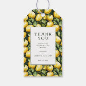 Sunny Lemon Wedding Cadeaulabel (Achterkant)
