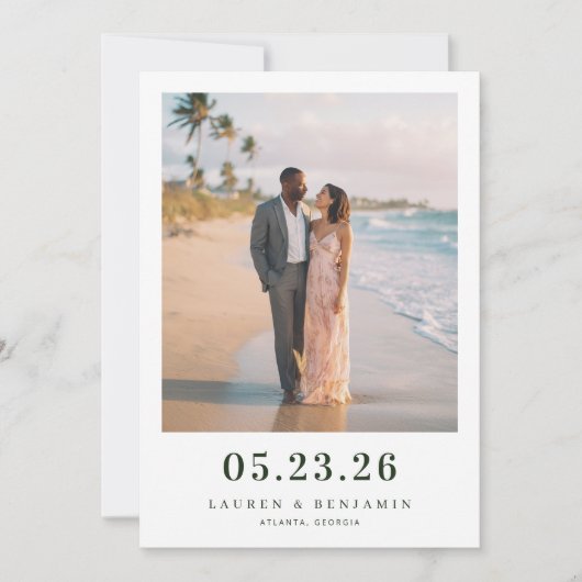 Sunny Lemon Wedding Save The Date (Voorkant)
