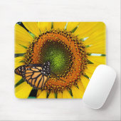 Sunny Monarch Butterfly Mousepad Muismat (Met muis)
