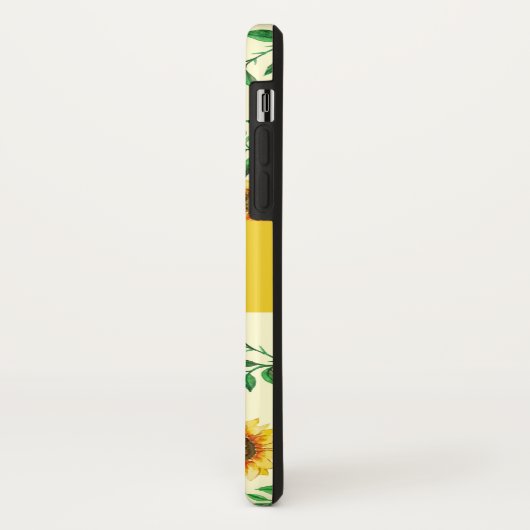 Sunny Neon Pastel Yellow Sunflower Pattern Case-Mate iPhone Case (Achterkant/links)