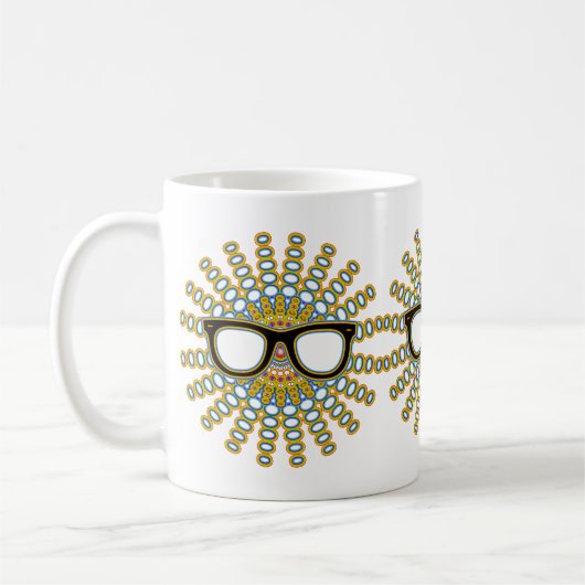 Sunny Nerd Glasses + je rug. en ideeën Koffiemok (Links)