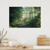 Sunny Oktober Morning in Hamburg Poster (Keuken)
