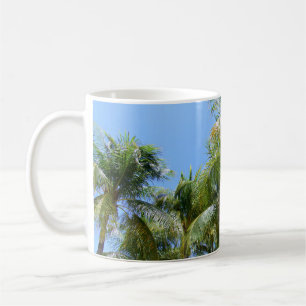 Sunny Palms Oasis #1 #tropisch #muur #kunst Koffiemok