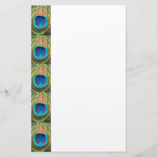 Sunny Peacock Feather Briefpapier