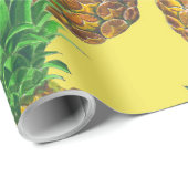 Sunny pineappels cadeaupapier (Rol Hoek)
