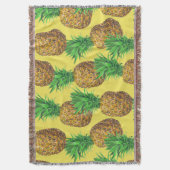 Sunny pineappels deken (Voorkant Verticaal)