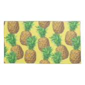 Sunny pineappels kussensloop (Achterkant-Links)