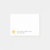 Sunny Positive Message Custom Post-it® Notes (Voorkant)