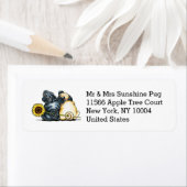Sunny Pugs Personalized Etiket (Insitu)