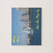 Sunny San Diego Bay Puzzle en Gift Box Legpuzzel (Verticaal)
