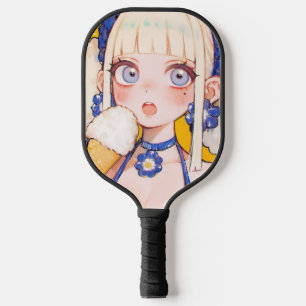 Sunny Scoop Anime Girl beroemd gemaakt door Vanill Pickleball Paddle