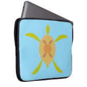 Sunny Sea Turtle Electronics Bag Laptop Sleeve (Voorkant Rechts)