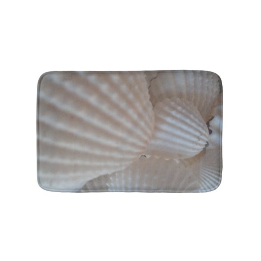 Sunny Seashells Bath Mat Summer Beach Exotic Shell (Voorkant)