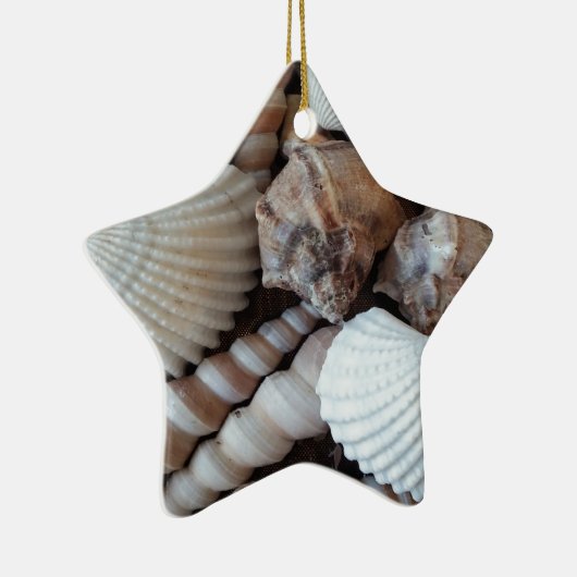 Sunny Seashells Collectie Natuur Keramisch Ornament (Rechts)