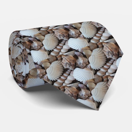 Sunny Seashells Collectie Natuur Stropdas (Opgerold)
