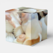 Sunny Seashells Favor Box, Summer Beach Wedding Bedankdoosjes (Achterkant)