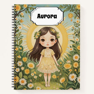 Sunny Serenade gepersonaliseerd Notitieboek