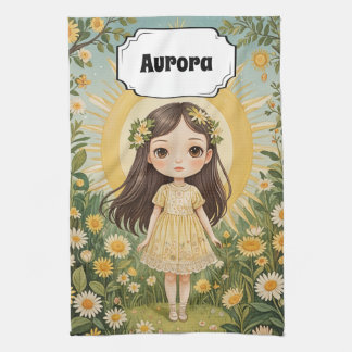 Sunny Serenade gepersonaliseerd Theedoek