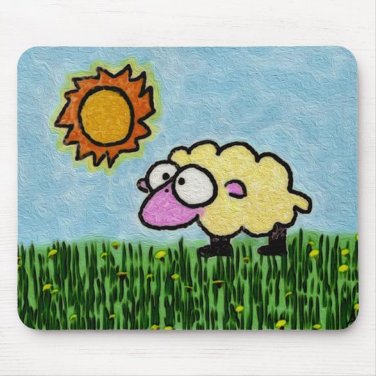 Sunny Sheep Muismat (Voorkant)