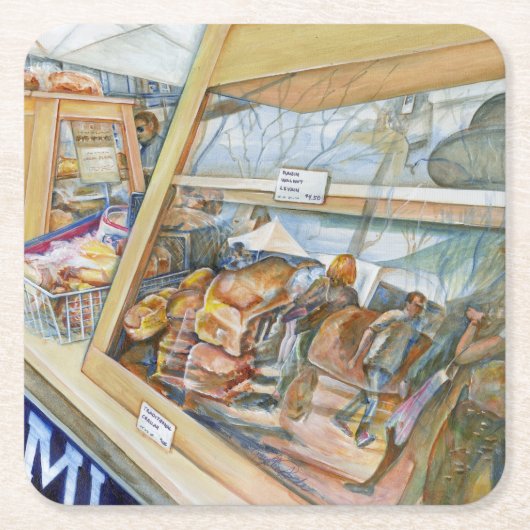 Sunny Side of Insanity Vierkante Kartonnen Onderzetter (Voorkant)