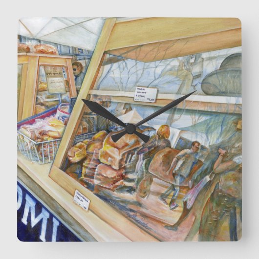 Sunny Side of Insanity Vierkante Klok (Voorkant)