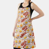 Sunny Side Up & Crispy – Waterverf Eieren en Bacon Schort (Insitu)