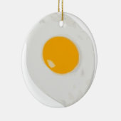 Sunny Side Up Fried Egg Keramisch Ornament (Rechts)