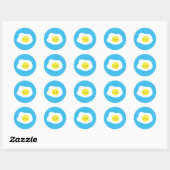 Sunny Side Up Ronde Sticker (Vel)