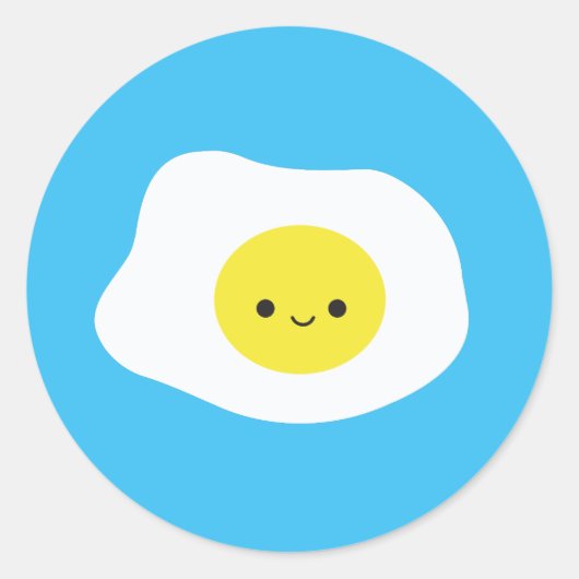 Sunny Side Up Ronde Sticker (Voorkant)