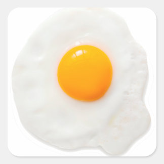 Sunny Side Up Vierkante Sticker