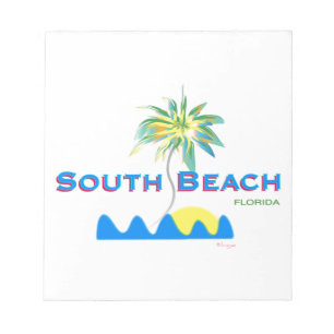 Sunny South Beach, Florida Notitieblok